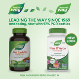<{%MAIN1_15408%}>Nature's Way® | Pau d'Arco Inner Bark - package updates old to new