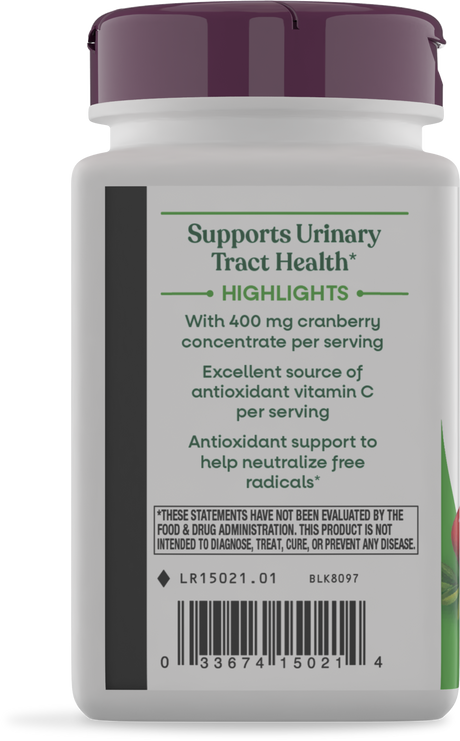 <{%360IMAGE6_15021%}>Nature's Way® | Cranberry Premium Blend - left side of pack