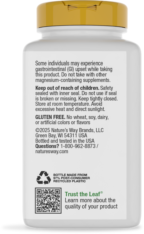 <{%360IMAGE3_41421%}>Nature's Way® | Calcium-Magnesium-Vitamin D - back of pack