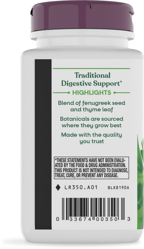 <{%360IMAGE2_350%}>Nature's Way® | Fenu-Thyme Premium Blend - left side of pack