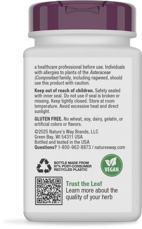 <{%360IMAGE7_15335%}>Nature's Way® | Leg Veins Premium Blend - back of pack