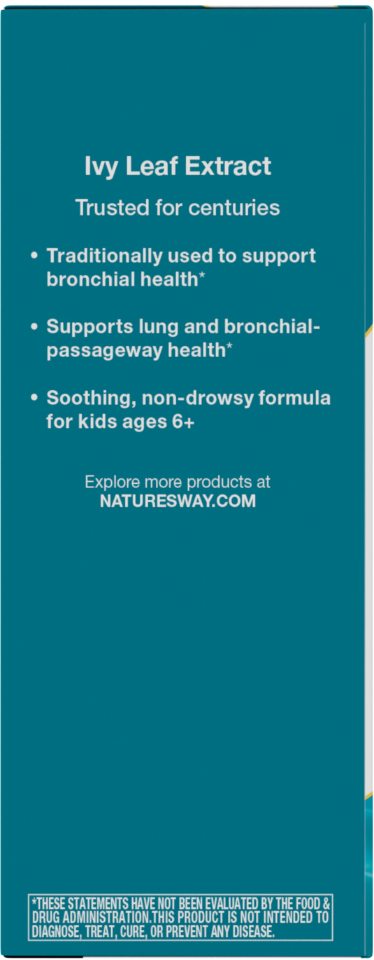 <{%360IMAGE3_08771%}>Nature's Way® | Bronchial Soothe Ivy Leaf Extract Syrup - left side of pack