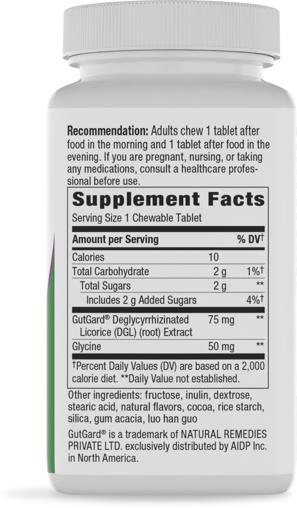 <{%360IMAGE1_09101%}>Nature's Way® | DGL Ultra - right side of pack