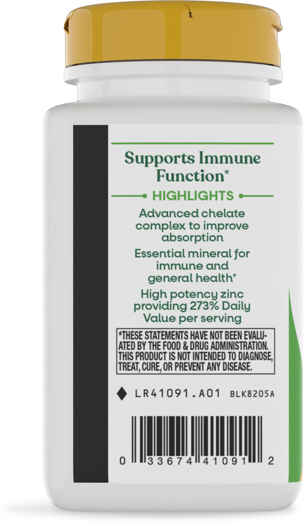 <{%360IMAGE2_41091%}>Nature's Way® | Zinc Chelate - left side of pack