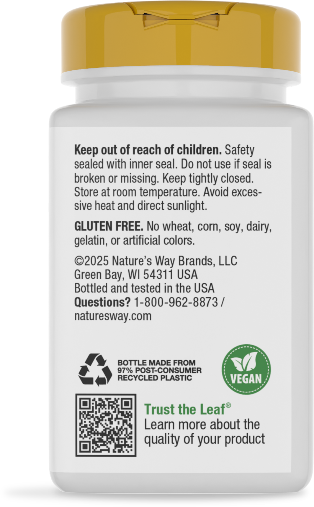 <{%360IMAGE3_14880%}>Nature's Way® | Magnesium Glycinate Complex - back of pack