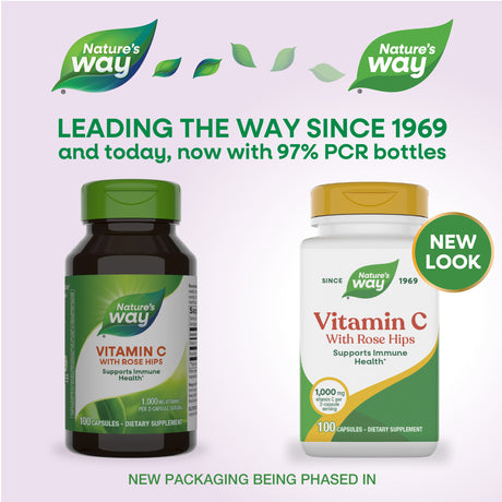<{%MAIN1_40310%}>Nature's Way® | Vitamin C with Rose Hips - package updates old to new