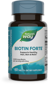 <{%PRIMARY_214008%}>Nature's Way® | Biotin Forte, 60 tablets