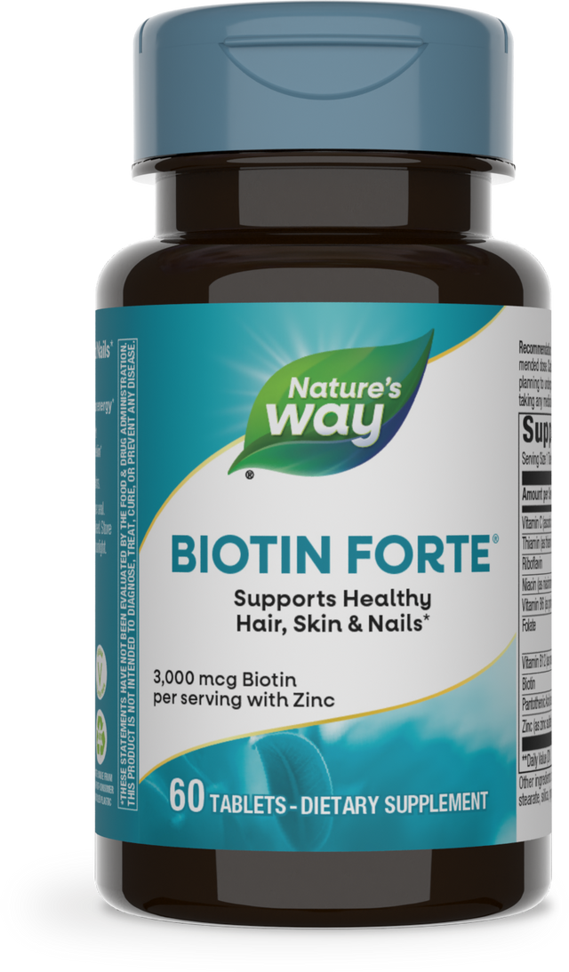 <{%PRIMARY_214008%}>Nature's Way® | Biotin Forte, 60 tablets