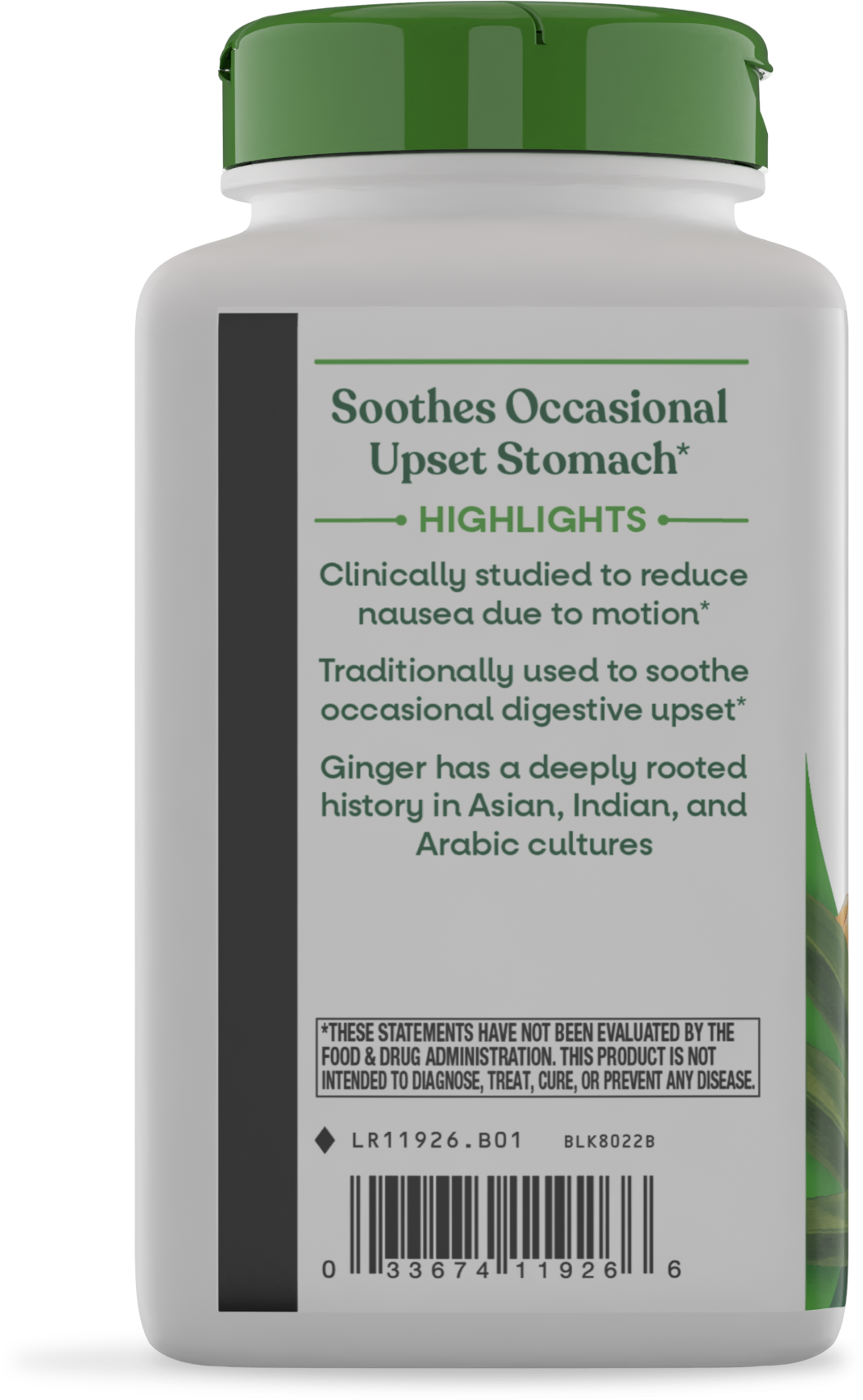 <{%360IMAGE10_11926%}>Nature's Way® | Ginger Root - left side of pack