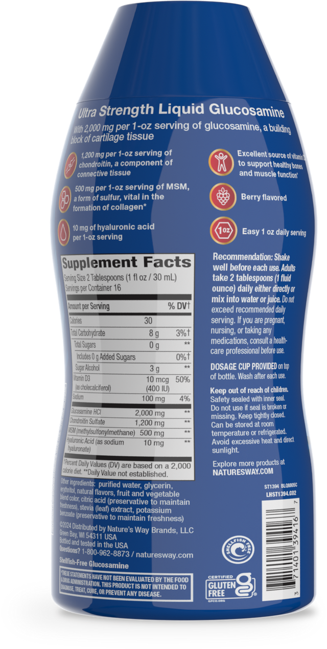 <{%360IMAGE1_ST1394%}>Nature's Way® | Joint Movement Glucosamine - right side of pack