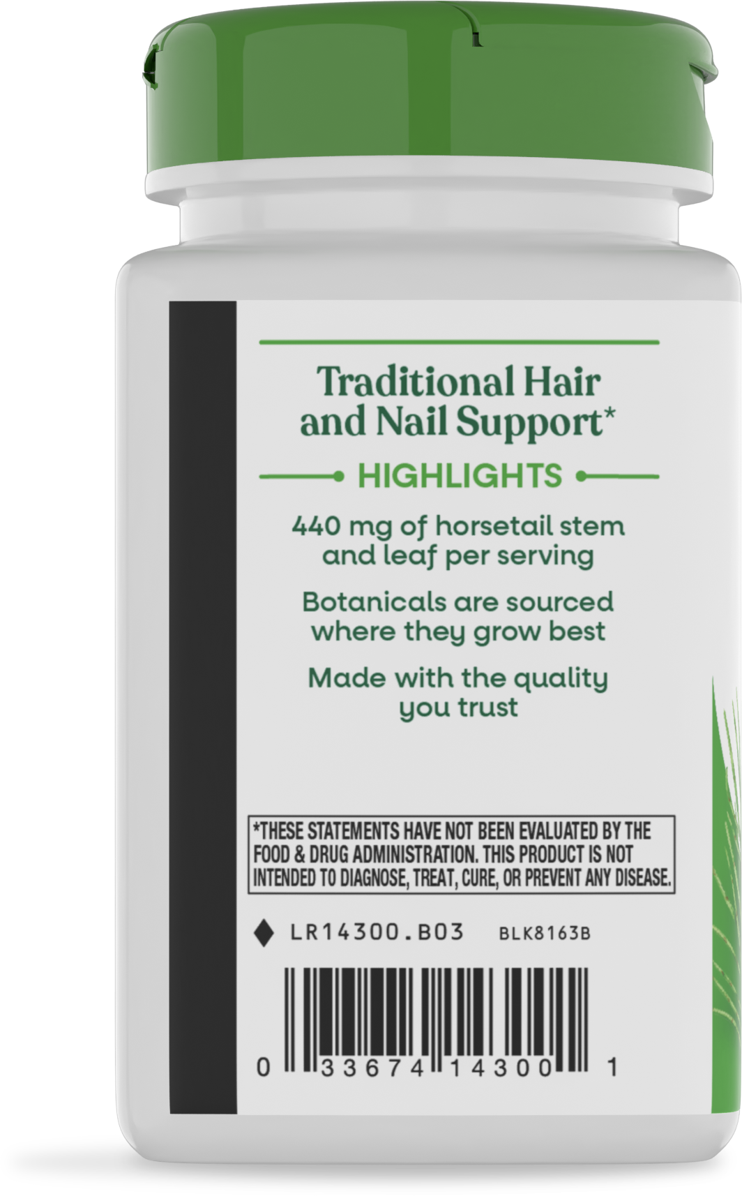 <{%360IMAGE2_14300%}>Nature's Way® | Horsetail Grass - left side of pack
