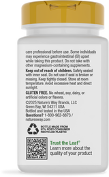 <{%360IMAGE7_41420%}>Nature's Way® | Calcium-Magnesium-Vitamin D - back of pack