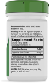 <{%360IMAGE1_08239%}>Nature's Way® | Ivy Extract From English Ivy - right side of pack