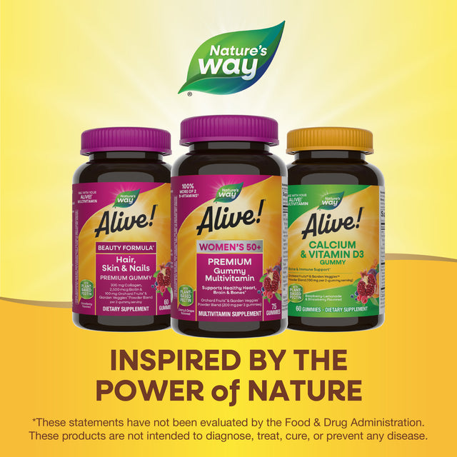 <{%MAIN5_15899%}>Nature's Way® | Alive! Premium Women's 50+ Gummy Multivitamin