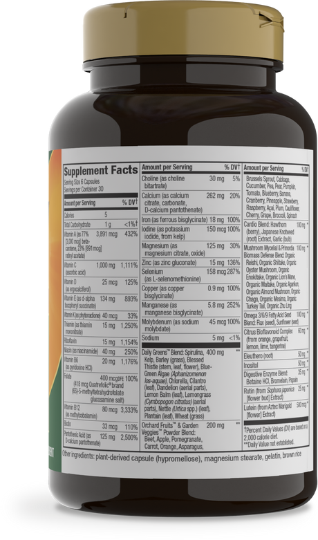 <{%360IMAGE5_15708%}>Nature's Way® | Alive! Max6 Max Potency Daily Multivitamin - right side of pack