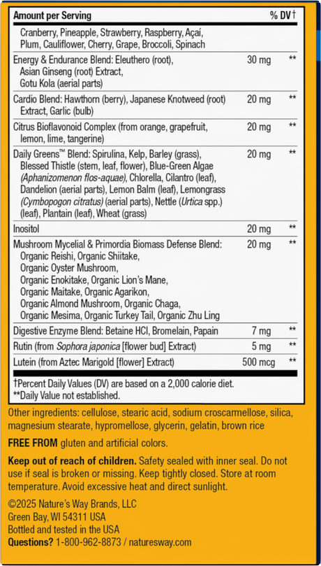 <{%360IMAGE5_15685%}>Nature's Way® | Alive! Men's Ultra Multivitamin - back of pack