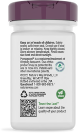 <{%360IMAGE3_45151%}>Nature's Way® | Pycnogenol Premium Blend - back of pack