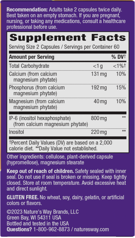 <{%360IMAGE1_05802%}>Nature's Way® | Cell Forté IP-6 & Inositol - right side of pack