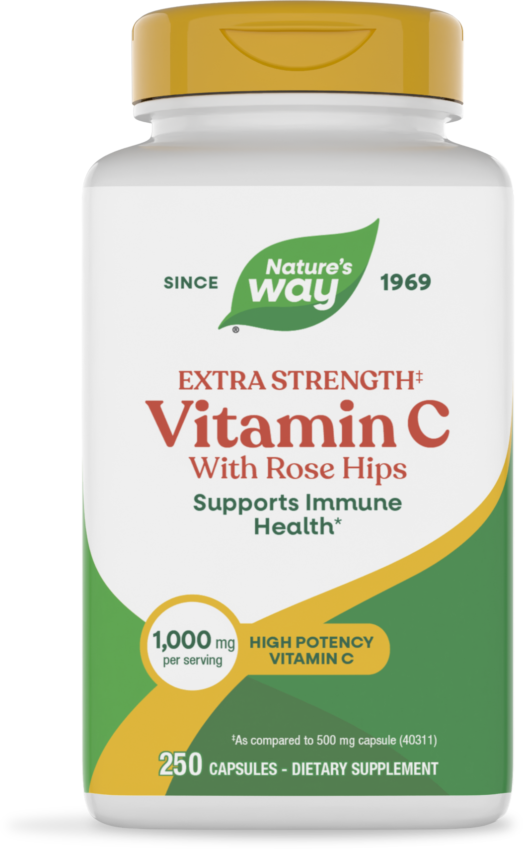 <{%PRIMARY_40313%}>Nature's Way® | Vitamin C with Rose Hips Extra Strength, 250 capsules