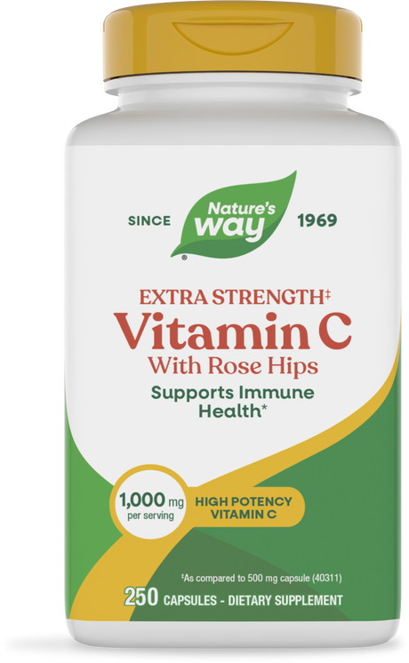 <{%PRIMARY_40313%}>Nature's Way® | Vitamin C with Rose Hips Extra Strength, 250 capsules