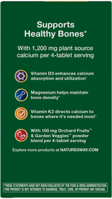 <{%360IMAGE3_15839%}>Nature's Way® | Alive! Calcium Bone Support - left side of pack