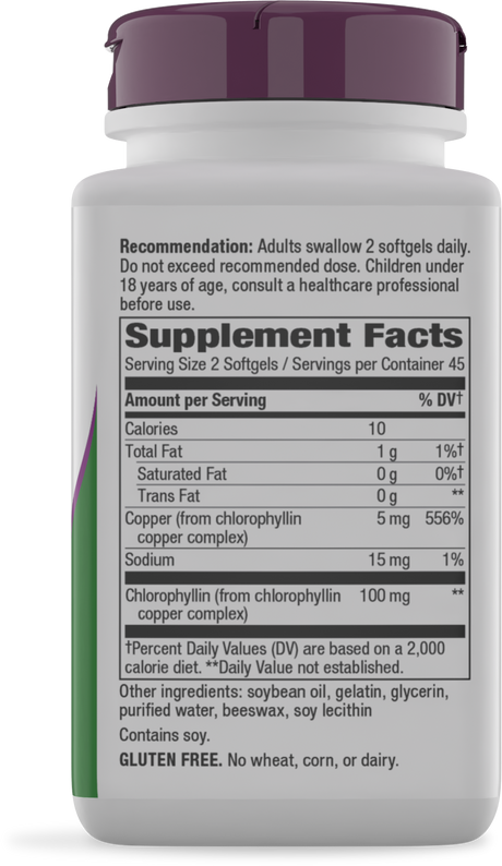 <{%360IMAGE1_3550%}>Nature's Way® | Chlorofresh Chlorophyll Concentrate - right side of pack