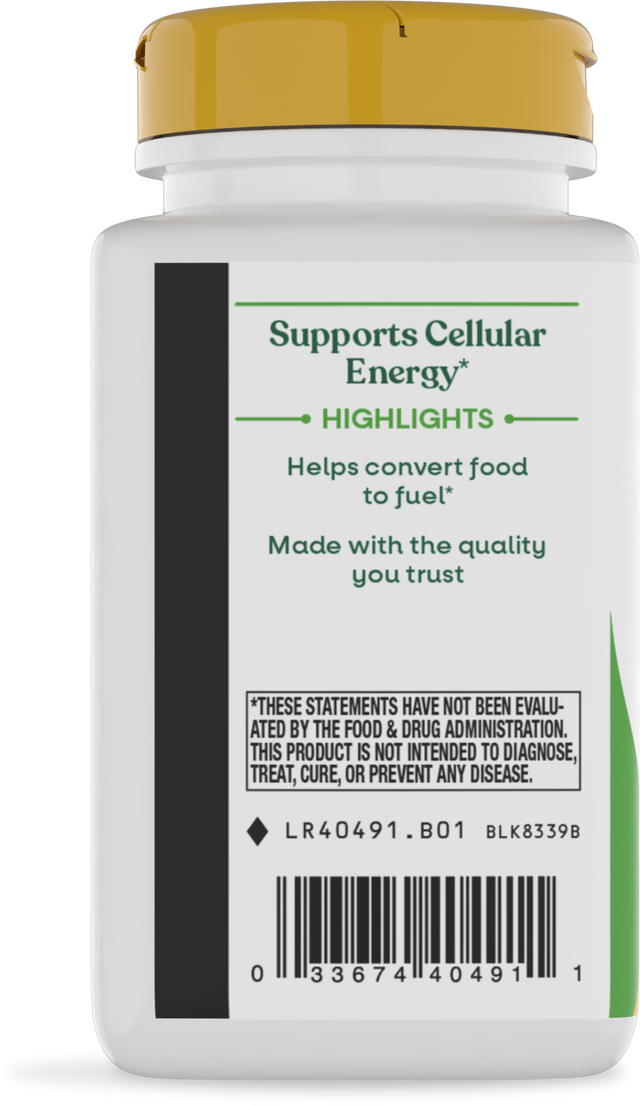 <{%360IMAGE2_40491%}>Nature's Way® | Pantothenic Acid Vitamin B5 - left side of pack