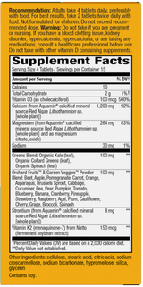 <{%360IMAGE8_15838%}>Nature's Way® | Alive! Calcium Bone Support - right side of pack
