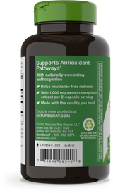 <{%360IMAGE2_08540%}>Nature's Way® | Cherry Fruit Sweet Cherry Extract - left side of pack