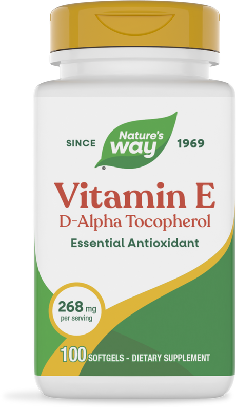<{%PRIMARY_40211%}>Nature's Way® | Vitamin E D-Alpha Tocopherol, 100 softgels