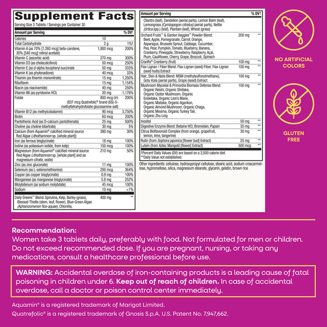 <{%MAIN5_15543%}>Nature's Way® | Alive! Max3 Potency Women's Complete Multivitamin