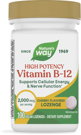 <{%PRIMARY_40440%}>Nature's Way® | Vitamin B12 Lozenges High Potency, 100 lozenges, Cherry