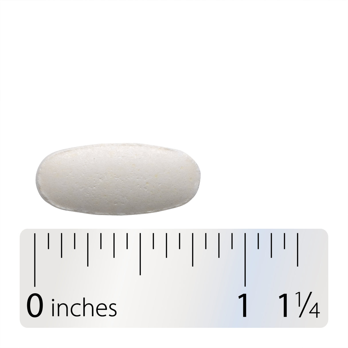<{%360IMAGE4_14880%}>Nature's Way® | Magnesium Glycinate Complex - Tablet and ruler