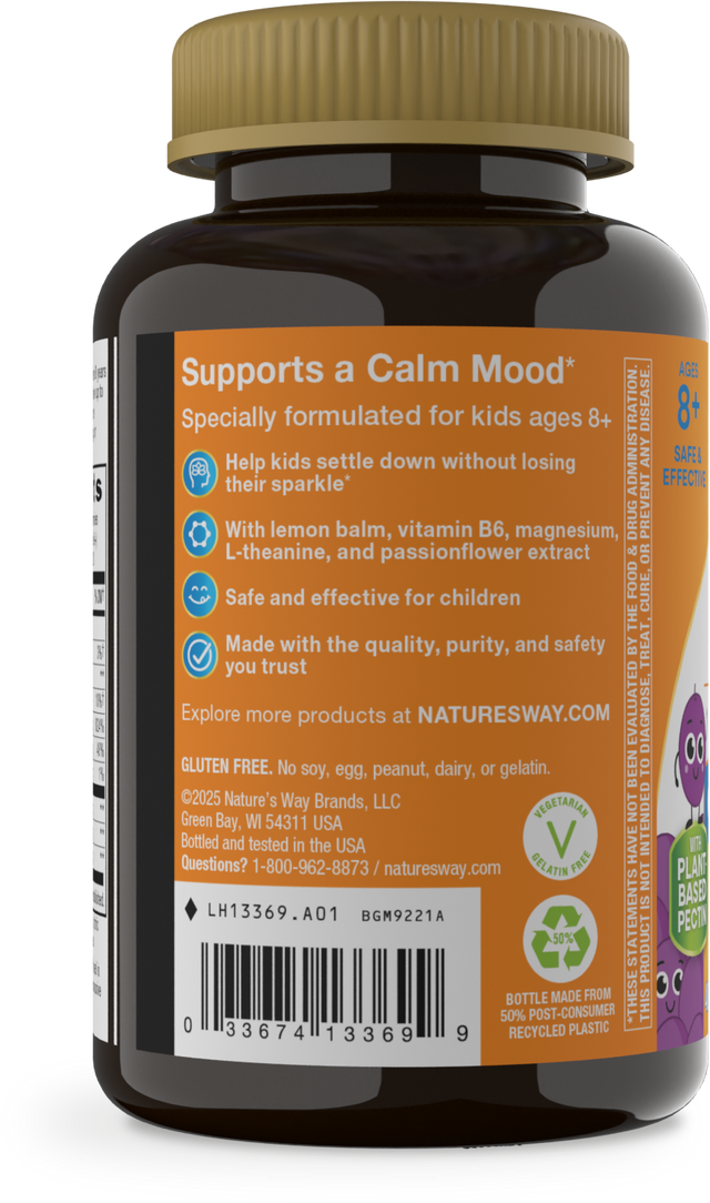 <{%360IMAGE2_13369%}>Nature's Way® | Kids Cool & Calm Gummy - left side of pack