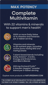 <{%360IMAGE3_15542%}>Nature's Way® | Alive! Max3 Potency Men's Complete Multivitamin Tablets - left side of pack