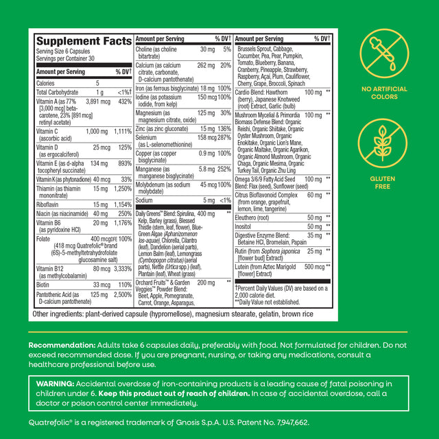 <{%MAIN12_15708%}>Nature's Way® | Alive! Max6 Max Potency Daily Multivitamin