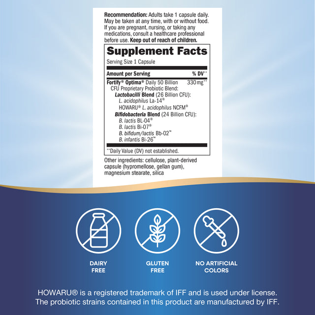 <{%MAIN4_10337%}>Nature's Way® | Fortify Optima 50 Billion Probiotic