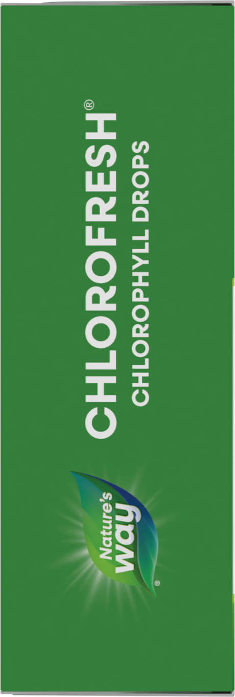 <{%360IMAGE3_10008%}>Nature's Way® | Chlorofresh Chlorophyll Drops - left side of pack