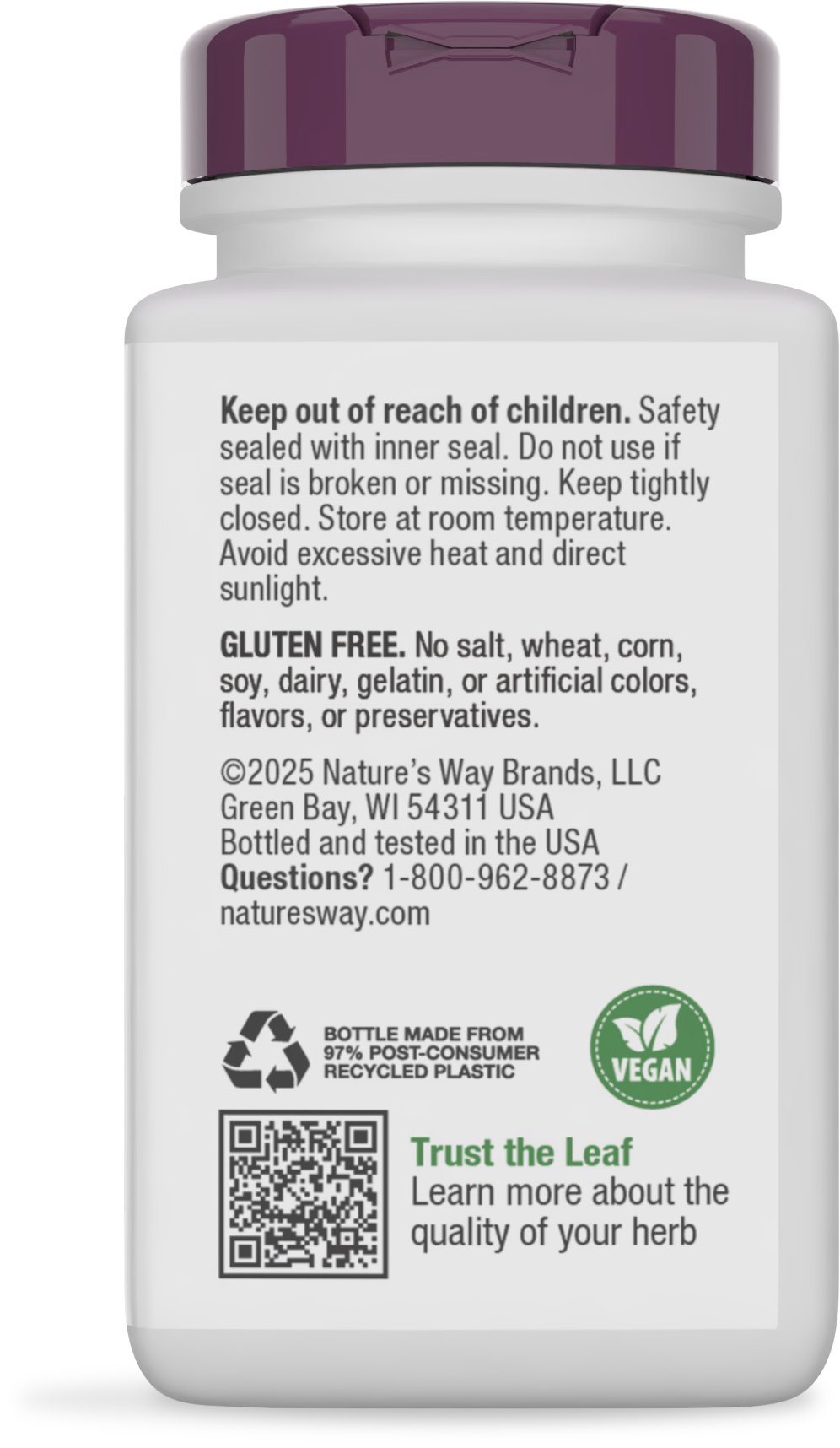 <{%360IMAGE3_110%}>Nature's Way® | Kidney Bladder Premium Blend - back of pack