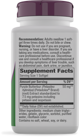 <{%360IMAGE1_04806%}>Nature's Way® | Petadolex Pro-Active - right side of pack