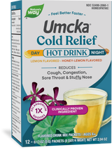 <{%PRIMARY_10601%}>Nature's Way® | Umcka Cold Relief Hot Drink, 12 drink mixes, Lemon Citrus & Honey Lemon