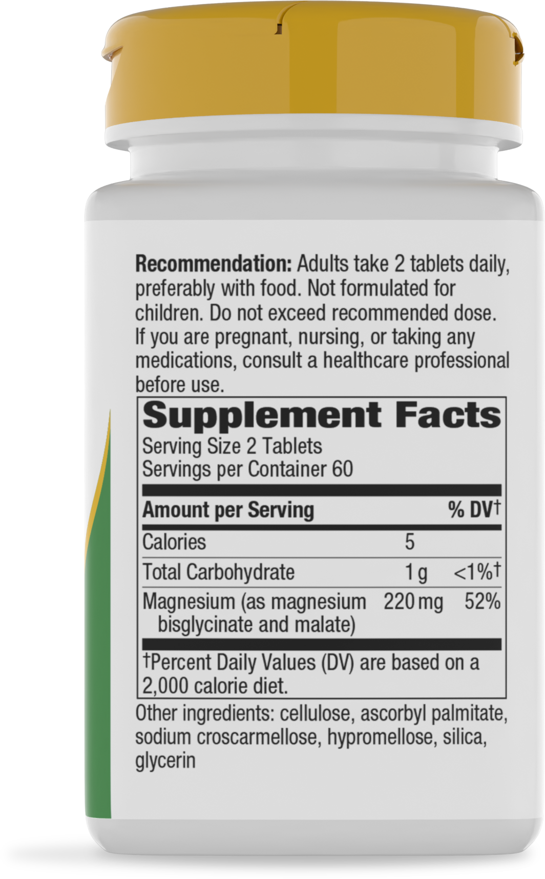 <{%360IMAGE1_14880%}>Nature's Way® | Magnesium Glycinate Complex - right side of pack