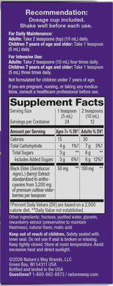 <{%360IMAGE5_6970%}>Nature's Way® | Sambucus Traditional Elderberry Immune Syrup - right side of pack