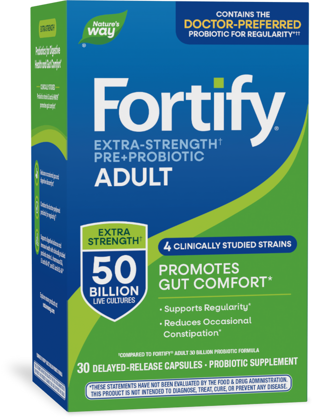 <{%PRIMARY_10673%}>Nature's Way® | Fortify Adult Daily Pre+Probiotic, 30 capsules