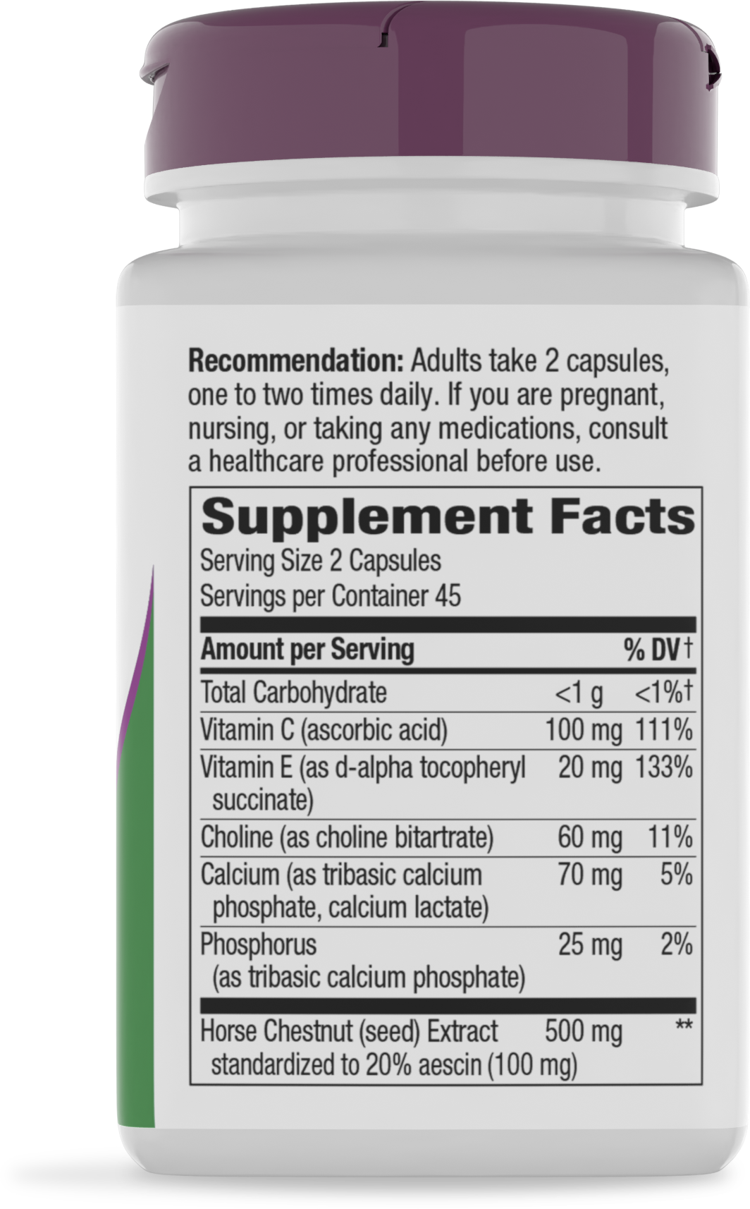 <{%360IMAGE1_03209%}>Nature's Way® | Hem-Care Premium Blend - right side of pack