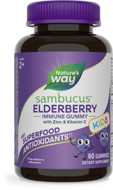<{%PRIMARY_12285%}>Nature's Way® | Sambucus Kids Elderberry Immune Gummies, 60 gummies, Elderberry