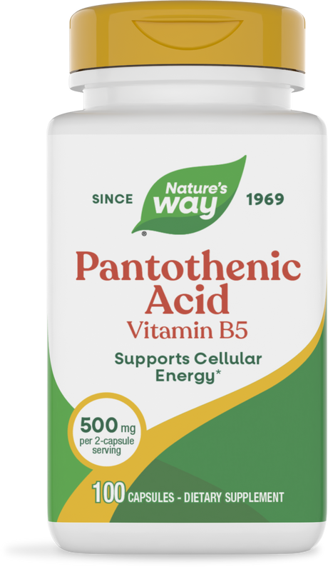 <{%PRIMARY_40491%}>Nature's Way® | Pantothenic Acid Vitamin B5, 100 capsules