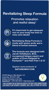 <{%360IMAGE2_03239%}>Nature's Way® | Revitalizing Sleep Formula - back of pack