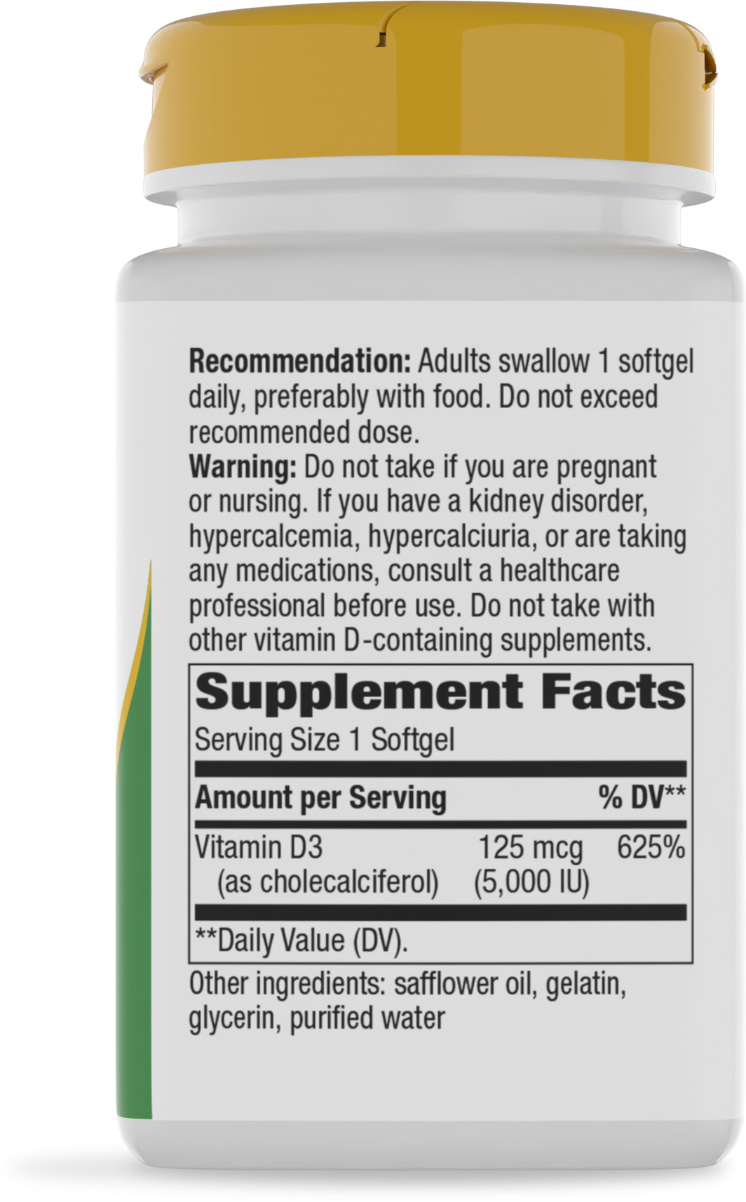 <{%360IMAGE1_15836%}>Nature's Way® | Vitamin D3 Max - right side of pack