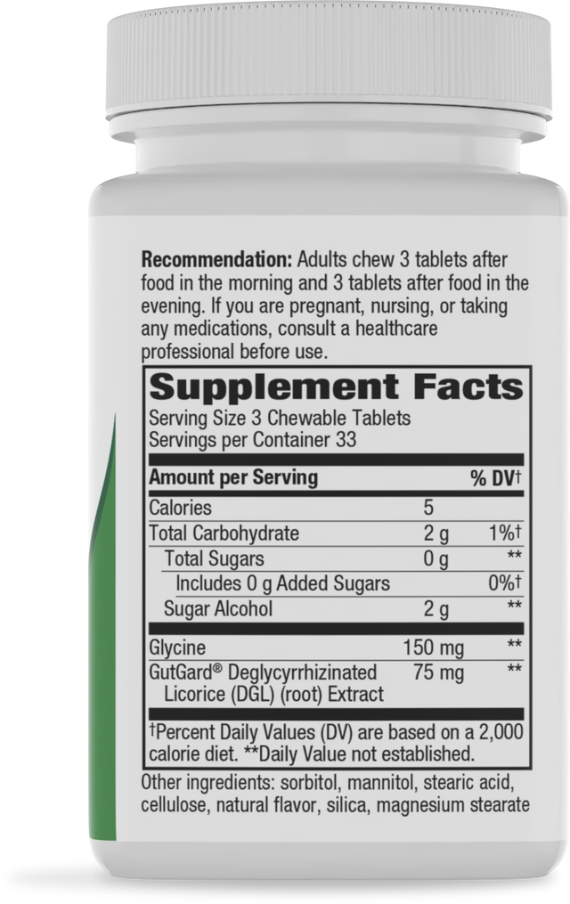 <{%360IMAGE1_09021%}>Nature's Way® | DGL Sugar Free - right side of pack